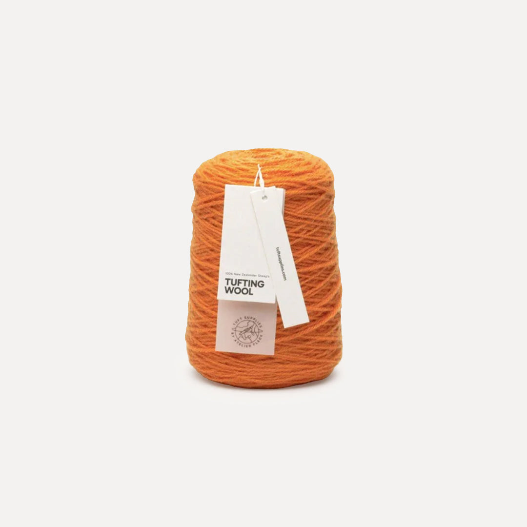 sunset punch 100% New Zealand Wool Tufting Yarn 500g cone – durable 3-ply rug making yarn