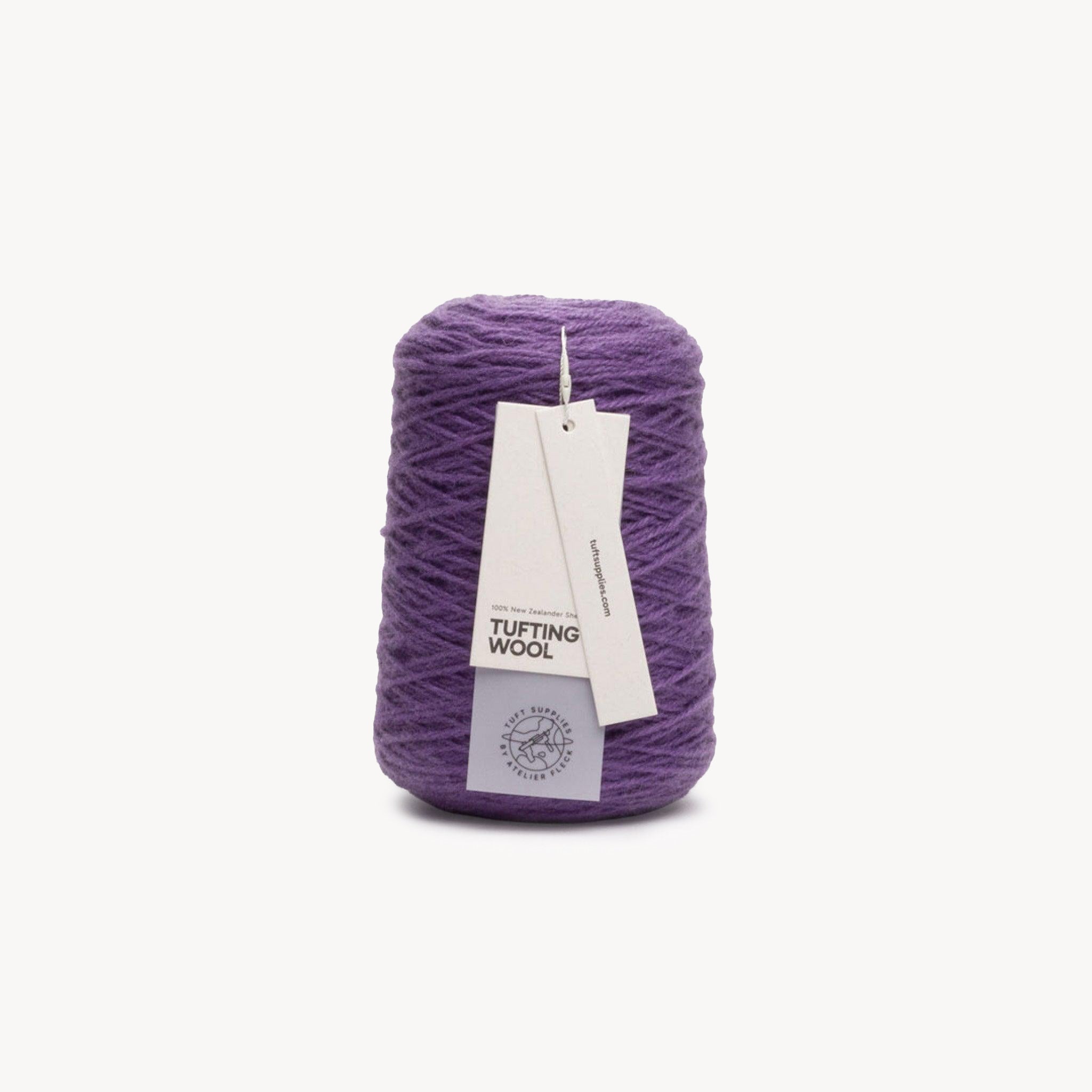 plum pop 100% New Zealand Wool Tufting Yarn 500g cone – durable 3-ply rug making yarn