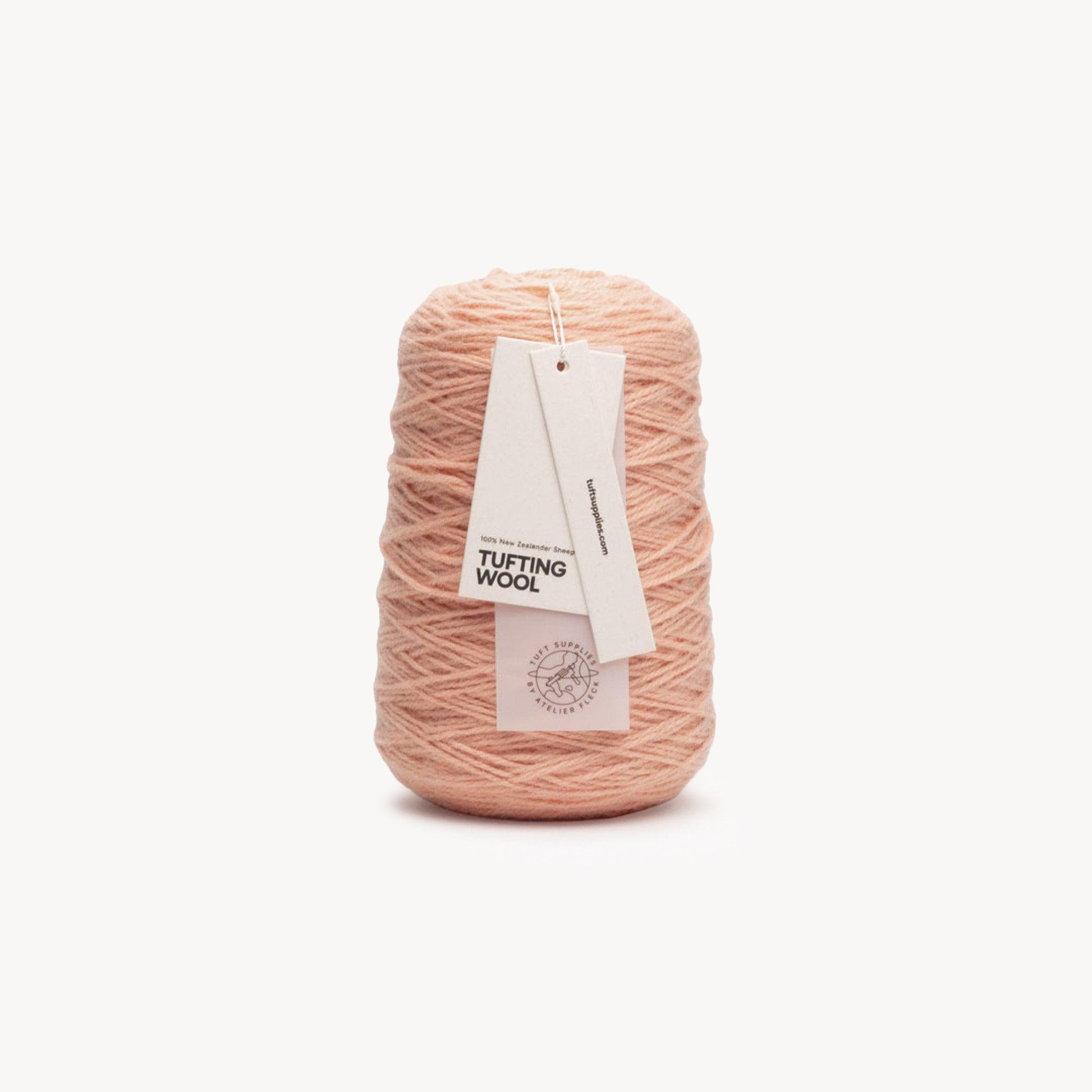 soft apricot 100% New Zealand Wool Tufting Yarn 500g cone – durable 3-ply rug making yarn