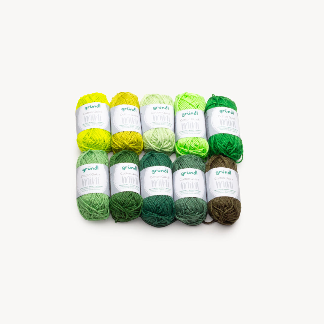 Gründl Cotton Quick Mini Shades 10 x 15g - Tuft Supplies GmbH