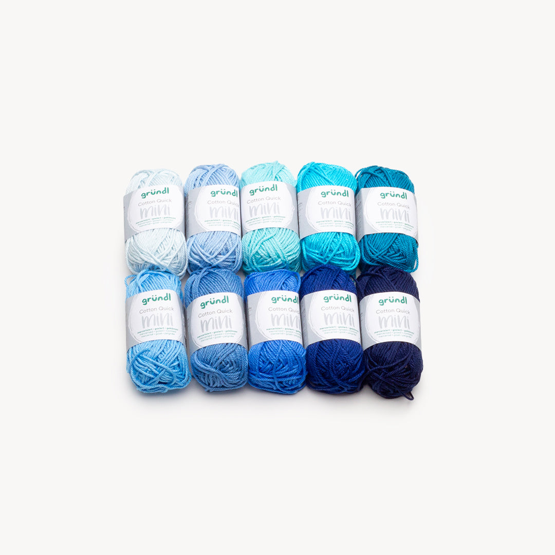 Gründl Cotton Quick Mini Shades 10 x 15g - Tuft Supplies GmbH
